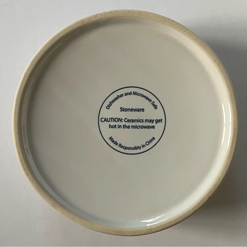 Dog Bowl Stoneware Ceramic 6